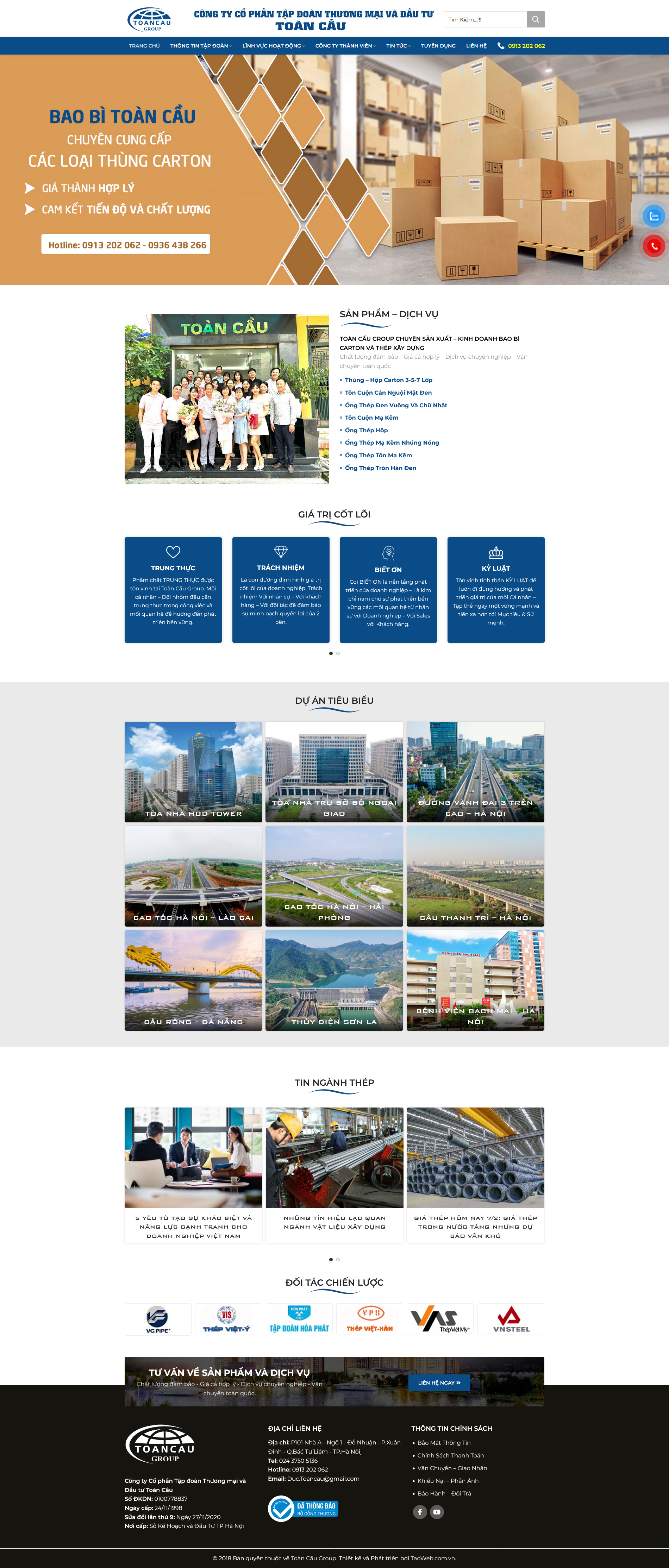 Thiết Kế Website Toàn Cầu Group